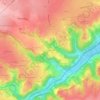 Mappa topografica Balmondon, altitudine, rilievo