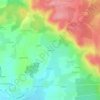 Mappa topografica Trécesson, altitudine, rilievo