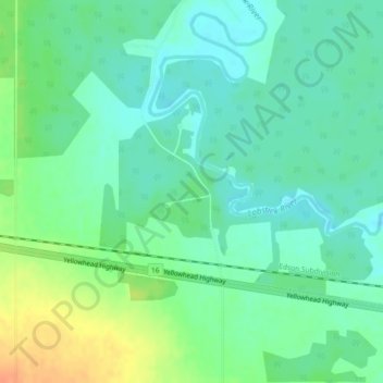 Mappa topografica Lobstick, altitudine, rilievo