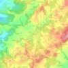 Mappa topografica Fontbesse, altitudine, rilievo