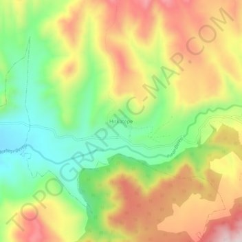 Mappa topografica Hırkatepe, altitudine, rilievo