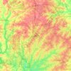 Mappa topografica Charlotte, altitudine, rilievo
