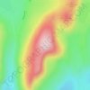 Mappa topografica Slieve Muck, altitudine, rilievo