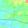 Mappa topografica Triune, altitudine, rilievo