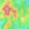 Mappa topografica Puy du Loup, altitudine, rilievo