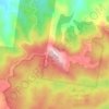 Mappa topografica Mount Worth, altitudine, rilievo