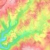 Mappa topografica Coulié, altitudine, rilievo