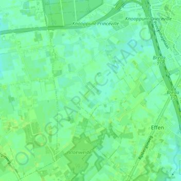 Mappa topografica Vuchtschoot, altitudine, rilievo