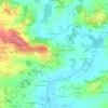 Mappa topografica Quelneuc, altitudine, rilievo