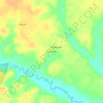 Mappa topografica Parentins, altitudine, rilievo