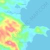 Mappa topografica Salvacion, altitudine, rilievo