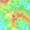 Mappa topografica Font d'en Trici, altitudine, rilievo