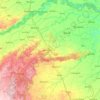 Mappa topografica Gwalior, altitudine, rilievo