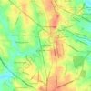 Mappa topografica Caldwell Village, altitudine, rilievo