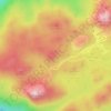 Mappa topografica Buffalo Plateau, altitudine, rilievo