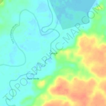 Mappa topografica Curuça, altitudine, rilievo