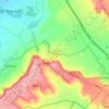Mappa topografica Arlescote, altitudine, rilievo