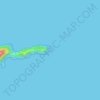 Mappa topografica Ponta Grossa, altitudine, rilievo