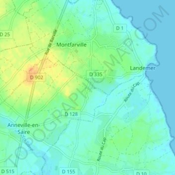 Mappa topografica Hameau Gilles, altitudine, rilievo