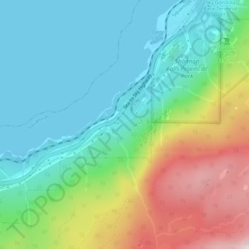 Mappa topografica The Galapagos Islands Boulder, altitudine, rilievo