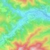 Mappa topografica Signe Martre et Pissoule, altitudine, rilievo