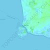 Mappa topografica Schaprode, altitudine, rilievo