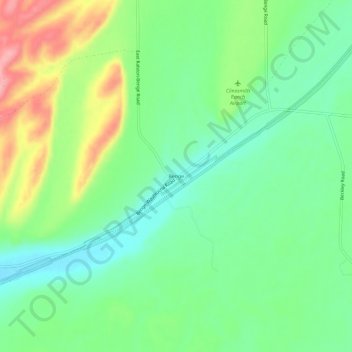 Mappa topografica Benge, altitudine, rilievo