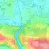 Mappa topografica Le Rocher, altitudine, rilievo