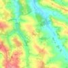Mappa topografica Le Baradieu, altitudine, rilievo