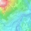 Mappa topografica Les Chamousses, altitudine, rilievo