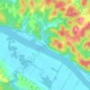 Mappa topografica Ambrosia, altitudine, rilievo