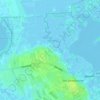 Mappa topografica Leeuwte, altitudine, rilievo