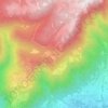 Mappa topografica Campo Croce, altitudine, rilievo