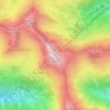 Mappa topografica Grünhorn, altitudine, rilievo