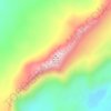 Mappa topografica Mount Okmok, altitudine, rilievo