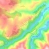 Mappa topografica Moure, altitudine, rilievo
