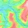 Mappa topografica Mt Vernon, altitudine, rilievo