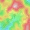 Mappa topografica Le Goutterin, altitudine, rilievo