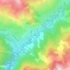 Mappa topografica Le Pont de l'Estrech, altitudine, rilievo