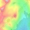 Mappa topografica Grey Butte, altitudine, rilievo