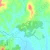 Mappa topografica Haywood, altitudine, rilievo