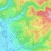 Mappa topografica Rizolles, altitudine, rilievo