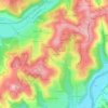 Mappa topografica La Cassagnole, altitudine, rilievo