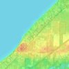 Mappa topografica Lakeside, altitudine, rilievo