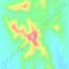 Mappa topografica Mount Emma, altitudine, rilievo