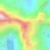 Mappa topografica Nevado Cochas, altitudine, rilievo