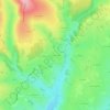 Mappa topografica Les Trois Croix, altitudine, rilievo