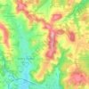Mappa topografica Le Foussat, altitudine, rilievo