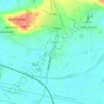 Mappa topografica Graizelound, altitudine, rilievo