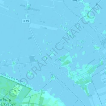 Mappa topografica Süderende, altitudine, rilievo